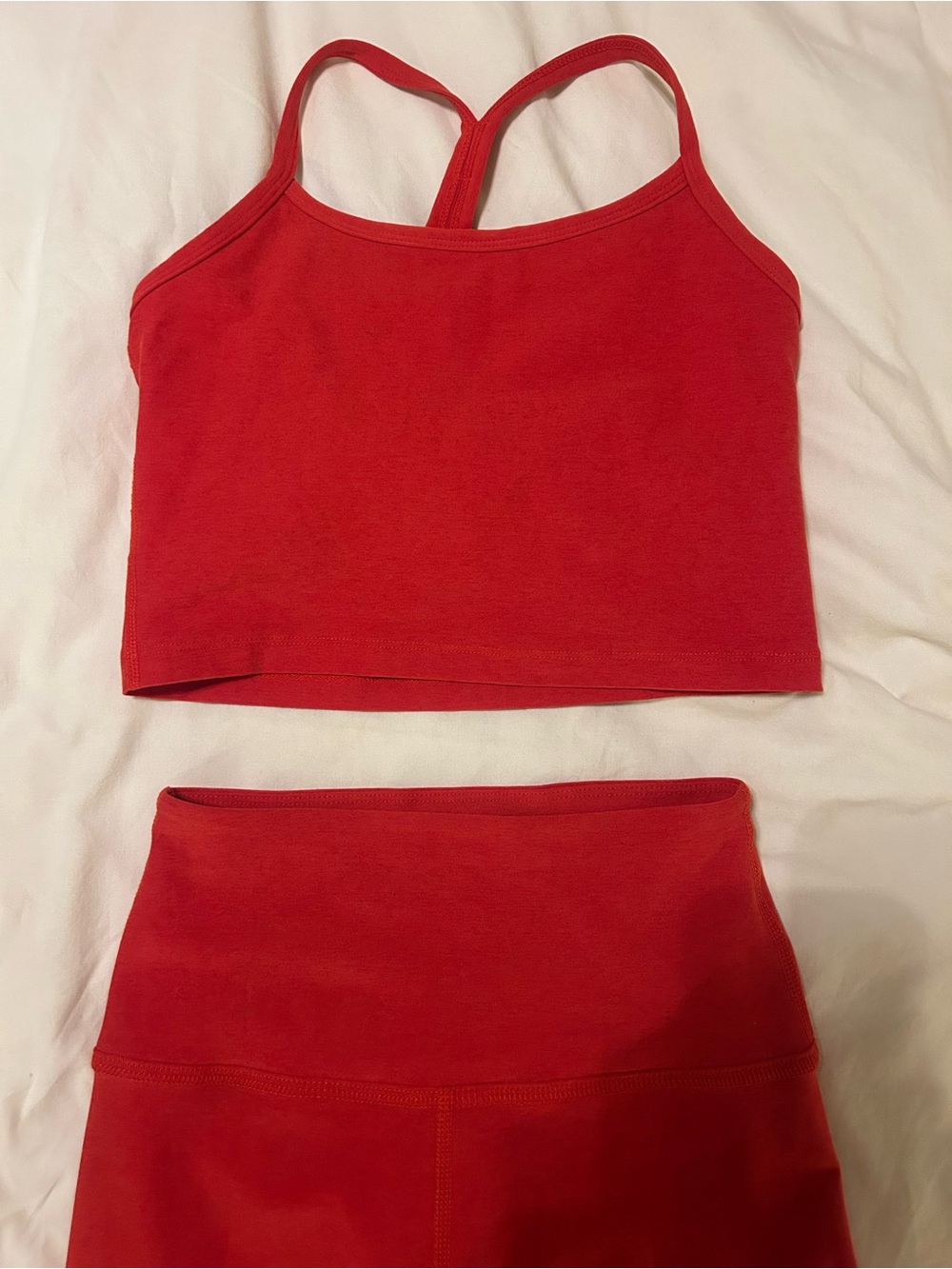 Beyond Yoga Spacedye Set in Chili Red Heather